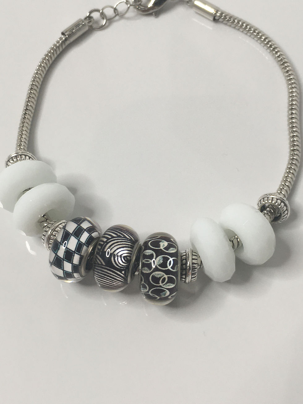 Thumbnail: Black & White Illusions Charm Bracelet II