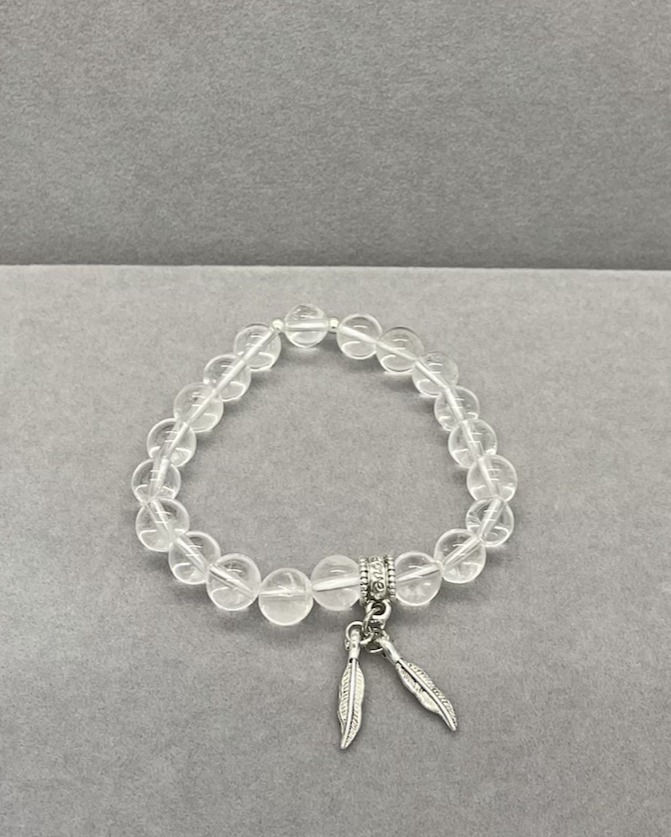 Thumbnail: Crystal Feathers Hope Bracelet