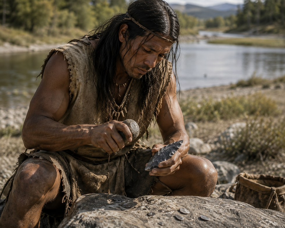 Paleoindian stone cutter