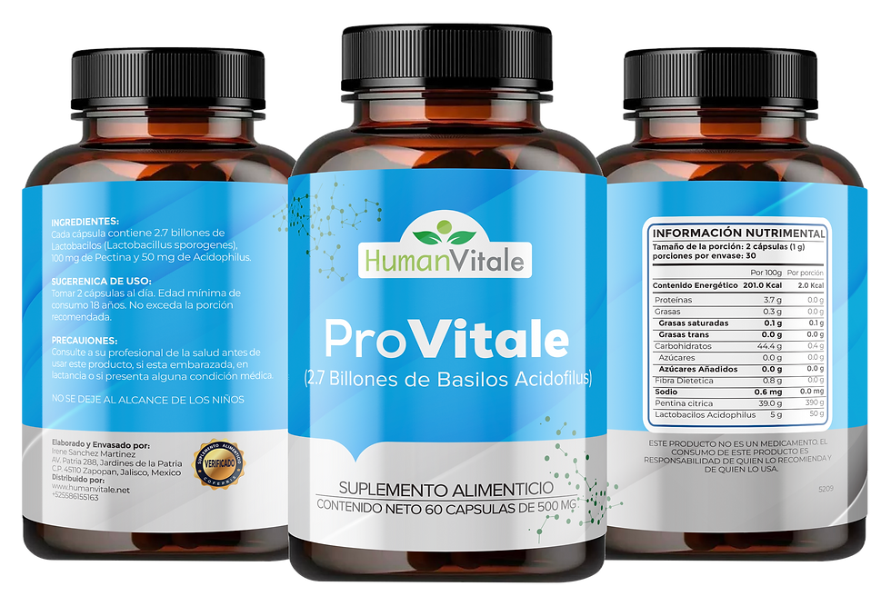 ProVitale - El Mejor Suplemento Probiótico | Human Vitale