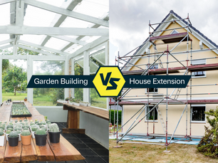 Garden Building vs. House Extension