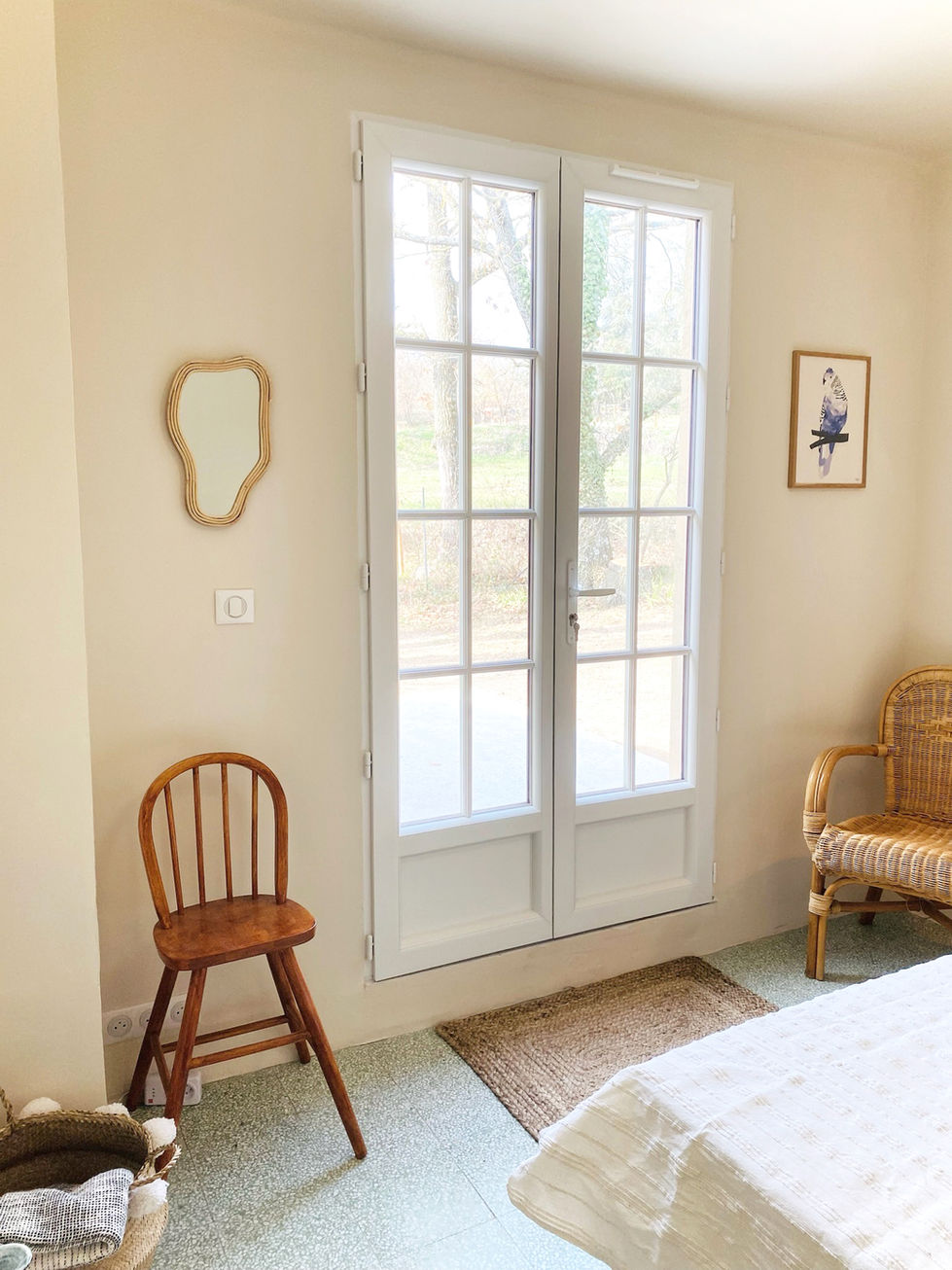 Bedroom 2 with access to the private terrace