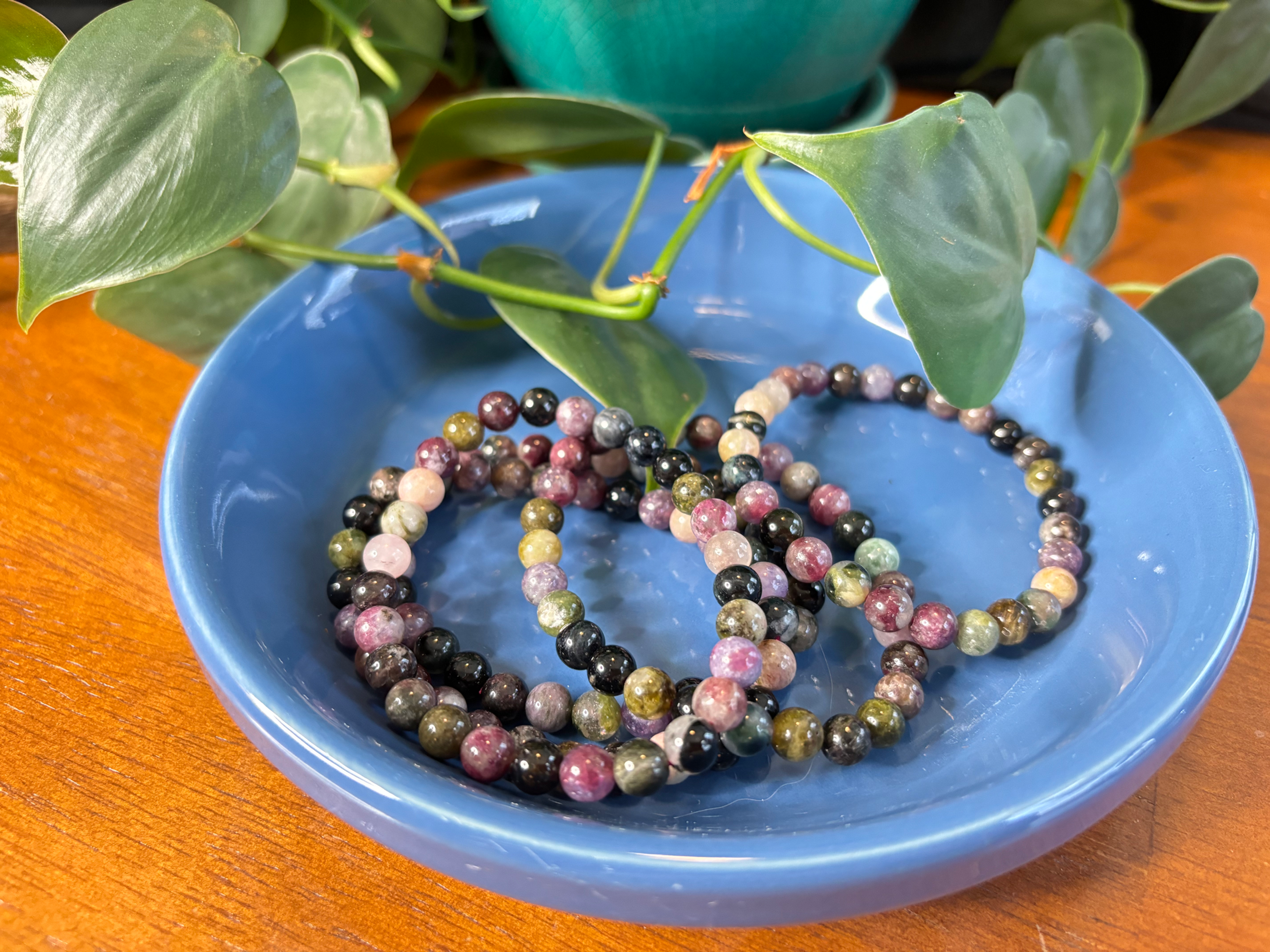 watermelon tourmaline bracelets