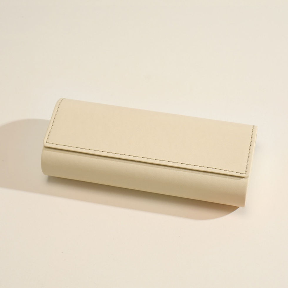 Thumbnail: Leather Pu Glasses Case Anti-lost Large Capacity Eyewears Storage Box Eyewear 