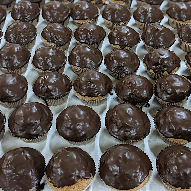 Miniatura: Magdalenas de chocolate