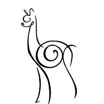Our logo is an artistic alpaca
