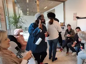 Les habitants pleins de bonne humeur