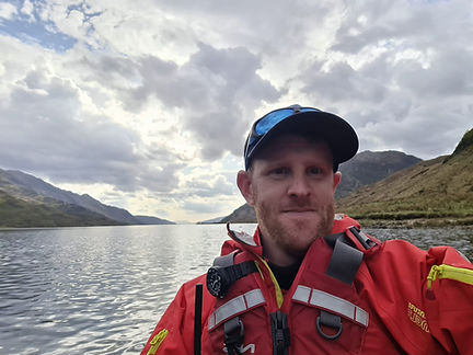 Alex - Lead instructor out in the lochs of Scotland