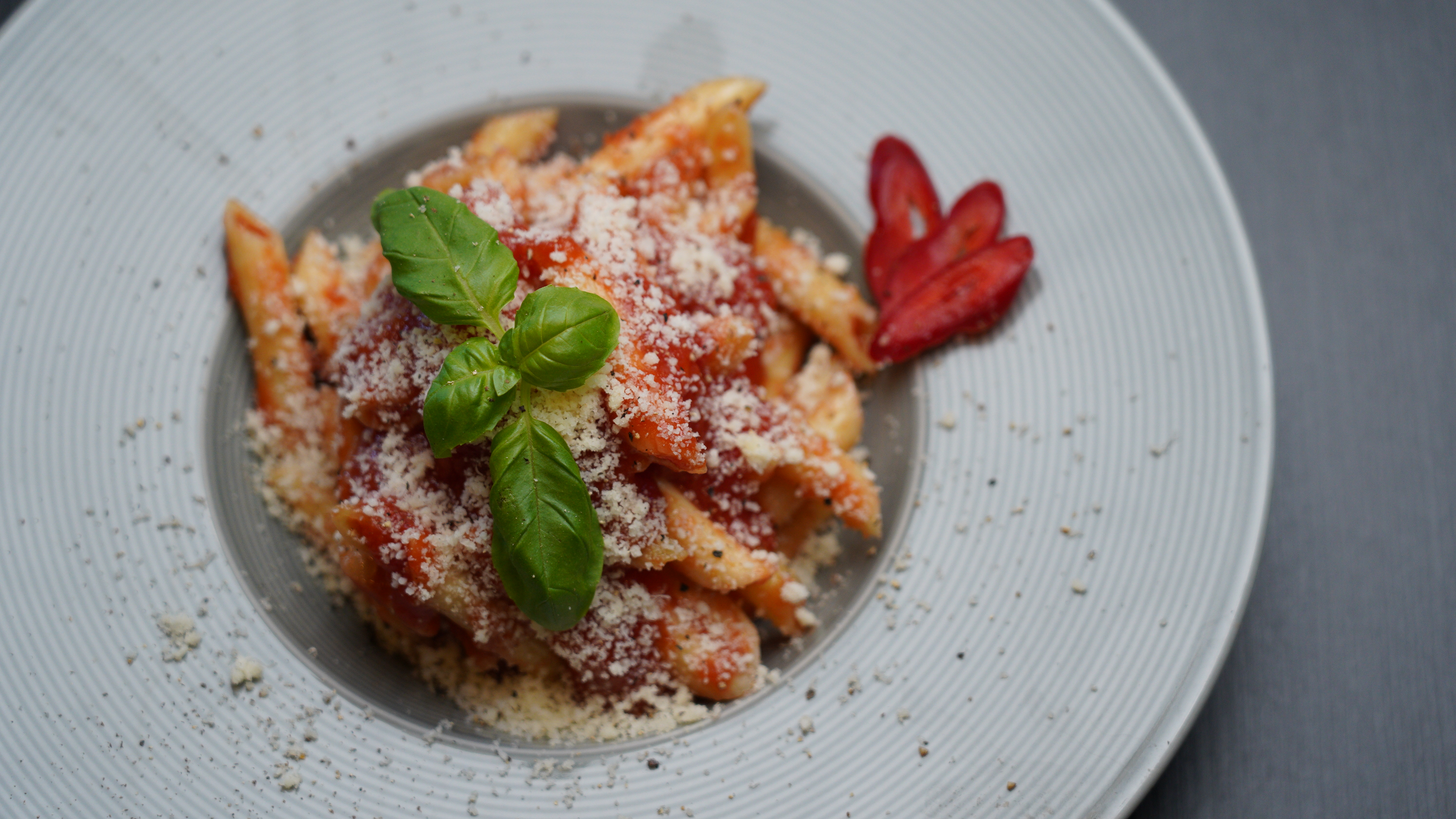Arranged Food and Objects