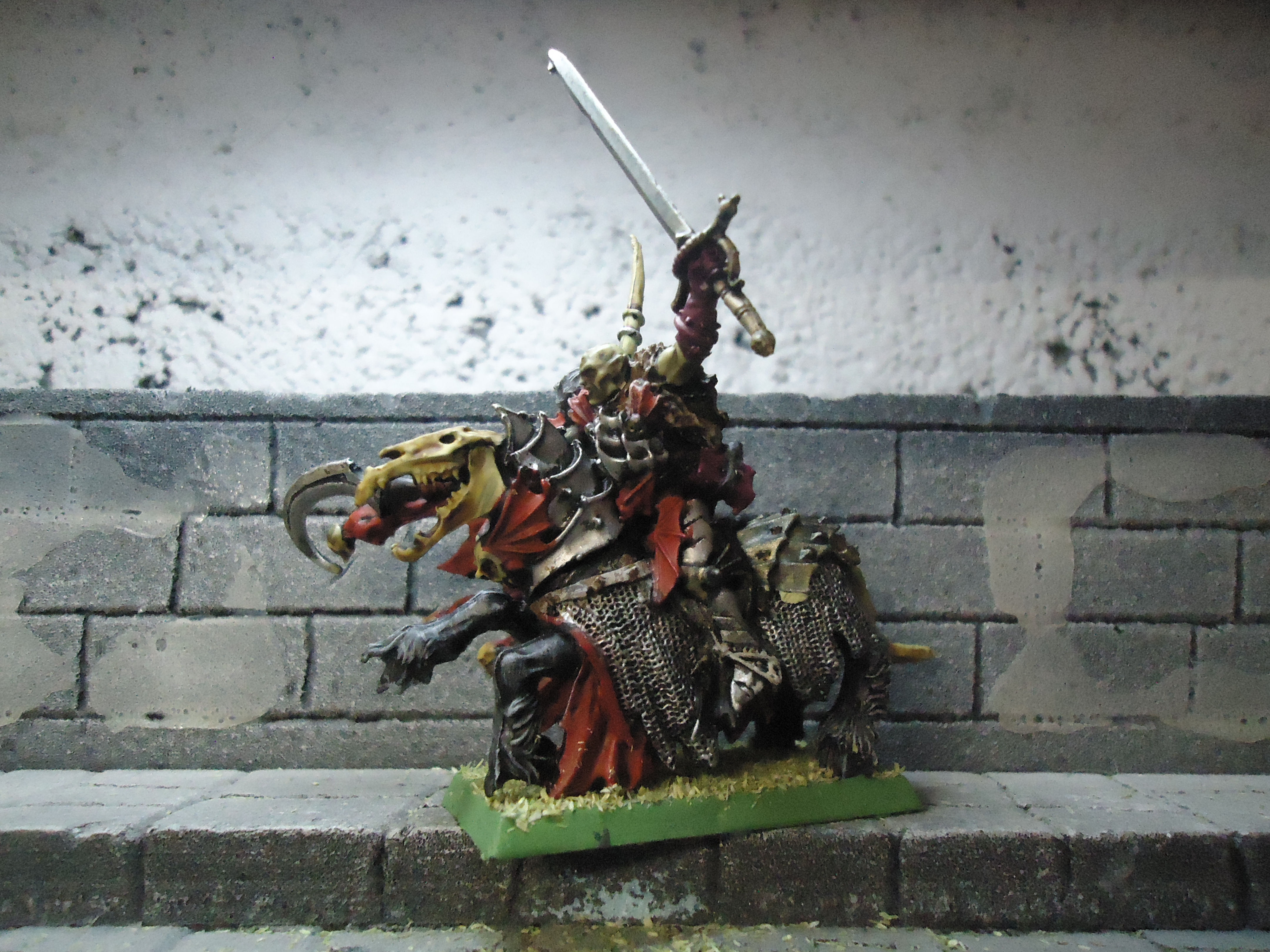 vampire counts mannfred von carstein on nightmare steed  metal warhammer