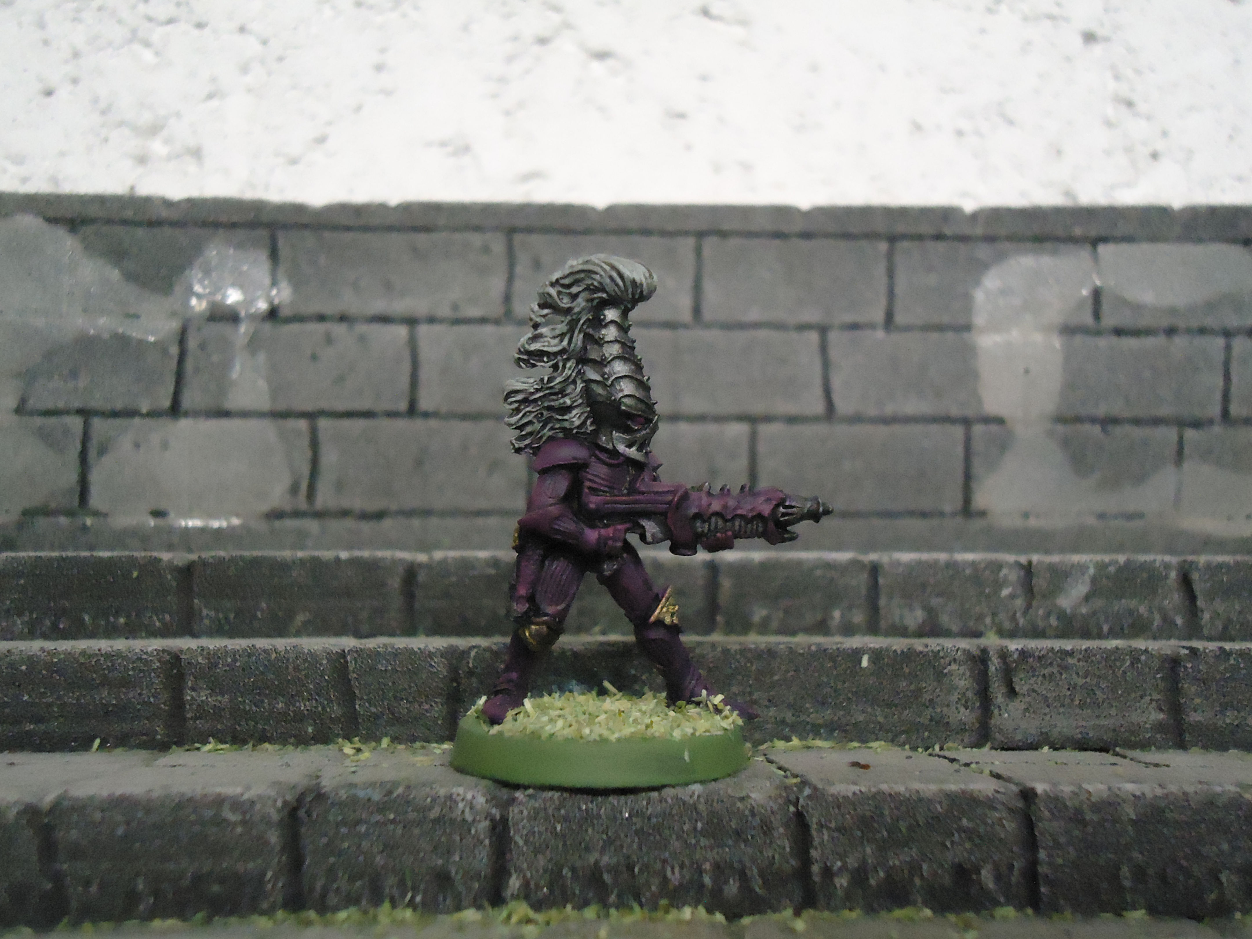 warhammer 40K dark eldar warrior with fusion gun concept unreleased