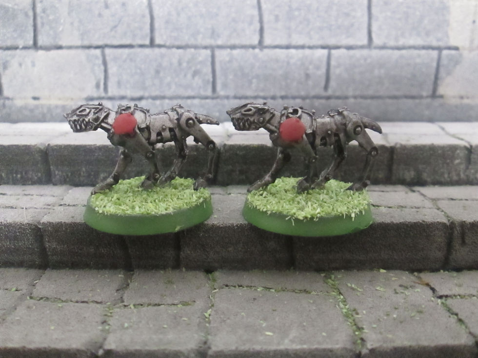adeptus arbites cyber mastiff hounds x2 warhammer 4a0k metal citadel necromunda
