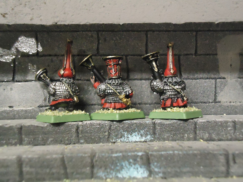 Thumbnail: chaos dwarfs with blunderbuss x7  warhammer fantasy painted metal  citadel
