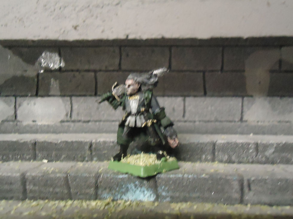 Thumbnail: mordheim witch hunter captain with severed head metal painted