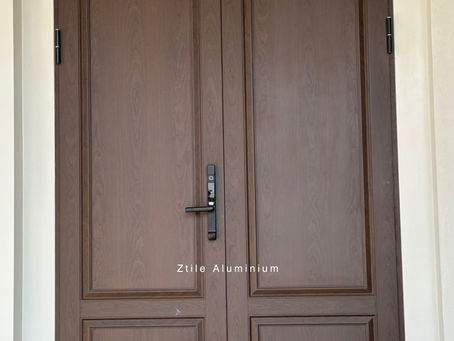 Aluminium Dark OAK | อลูมิเนียมลายไม้ Dark Oak