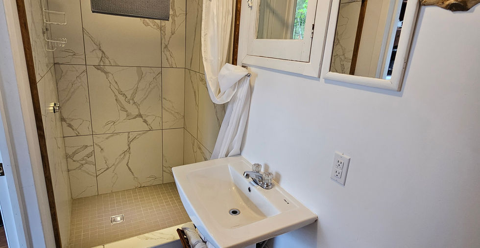 Mazinaw Lakeview Cottage #2 Small Bathroom with Shower