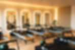 Reformer pilates studio and machines