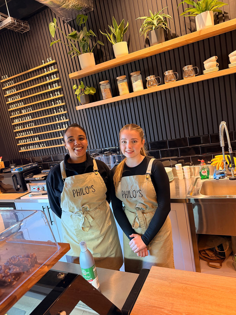 Some of the friendly cafe team at Philos, Balance Health Nottingham
