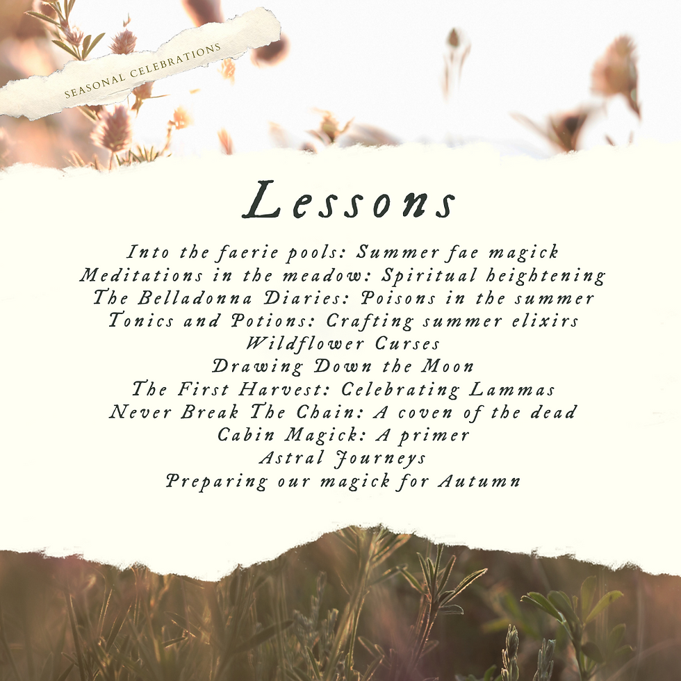 wicca wheel of the year, moon Hecate magic, black dark spells, divination, cottage witchery, spells class, pagan course