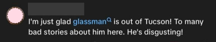 TikTok response to Rodney Glassman