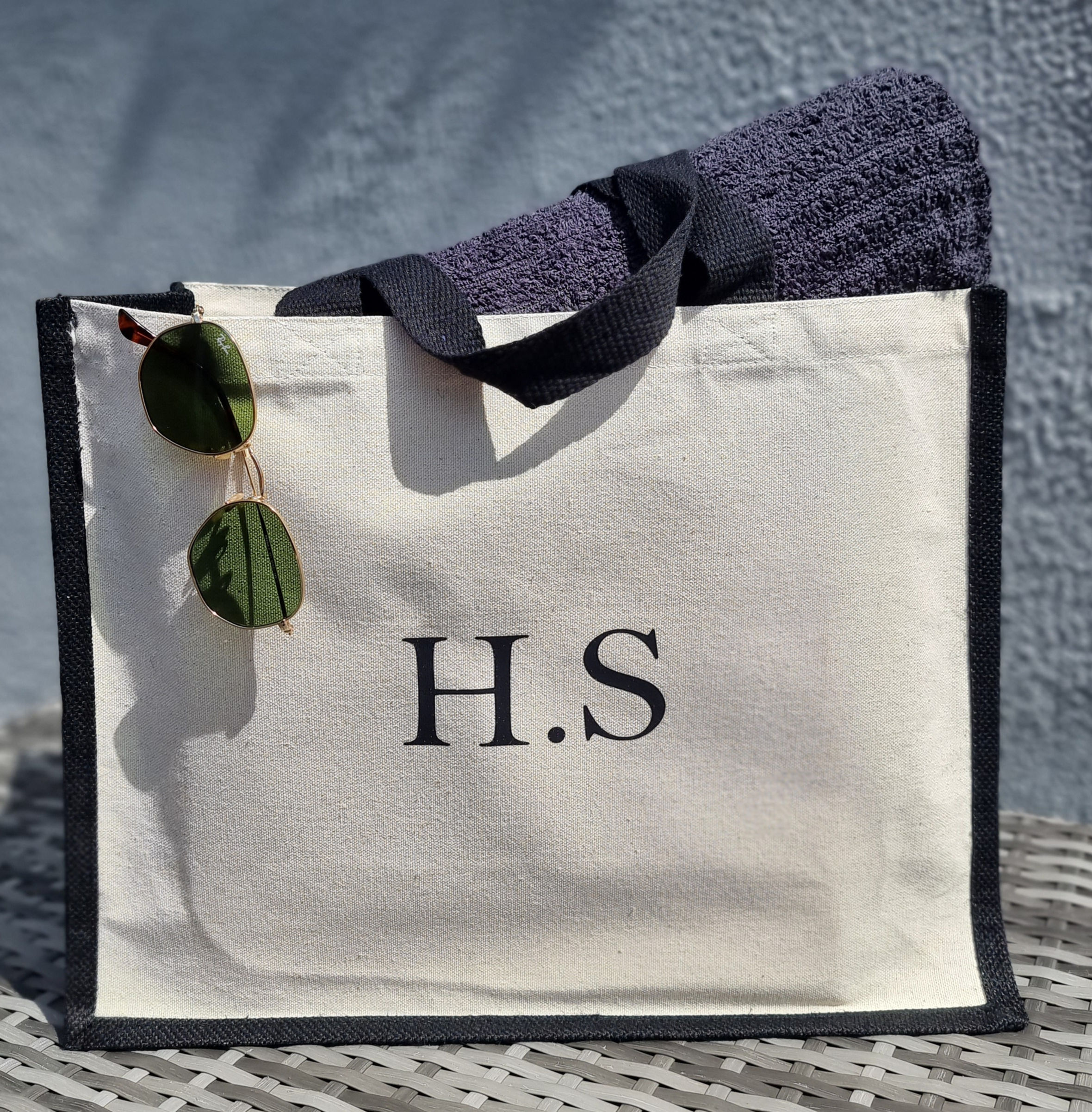 Initial Beach Bag