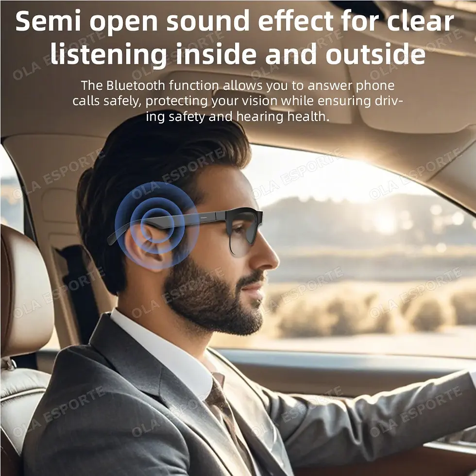 Thumbnail: 2025 Photosensitive Color Change Smart Glasses Bluetooth Voice Calls Control