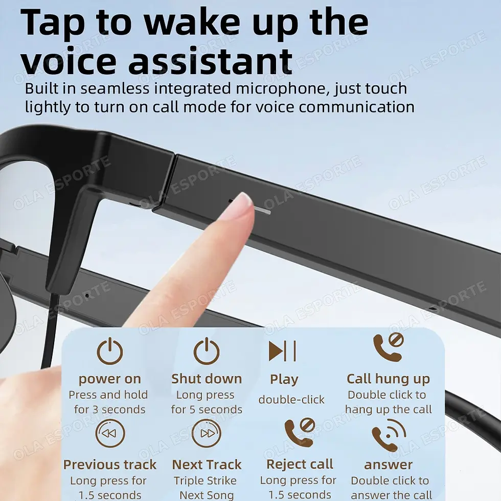 Thumbnail: 2025 Photosensitive Color Change Smart Glasses Bluetooth Voice Calls Control