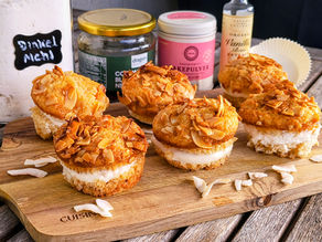 Bienenstich Muffins mit Kokos