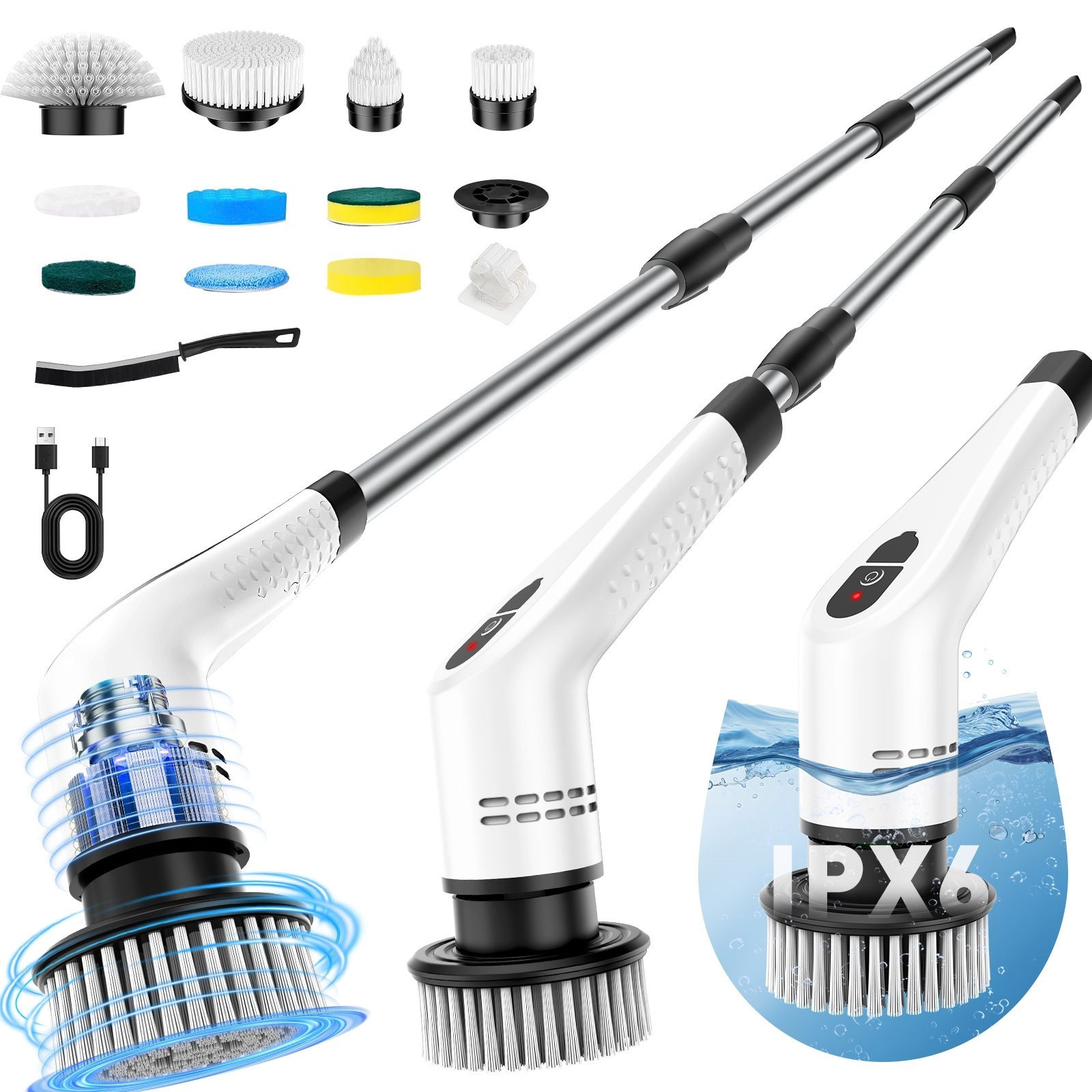 Multifunction Electric Bathroom Scrubber