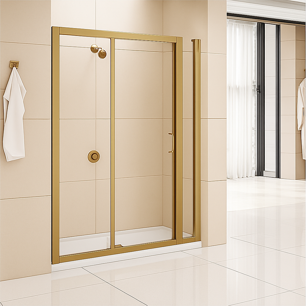 Sliding Inline Panels 200mm (Brushed Brass Finish)