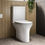 Thumbnail: Nano Open Back Close Coupled Toilet – Round Rimless with Soft Close Seat