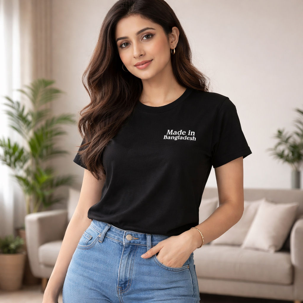 Made in Bangladesh T-Shirt | Embroidered Unisex Bangladeshi Tee
