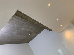 Betondecke im Wohnzimmer