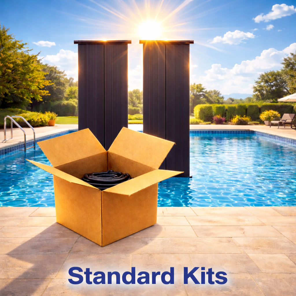 Techno-Solis 2" Header 4'x8' STANDARD Solar Pool Heater Kit
