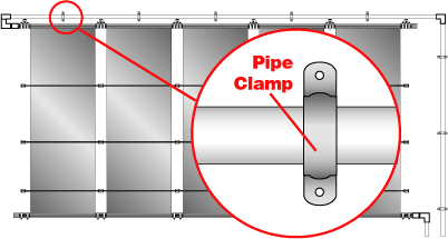 Thumbnail: Pipe Clamp: Wall and Roof PVC Pipe Mounting