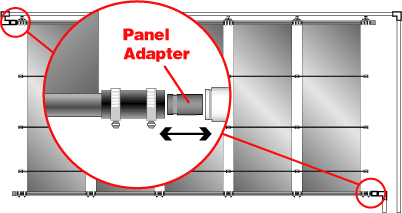 Thumbnail: Panel Adapter: Connect Plumbing Lines to System