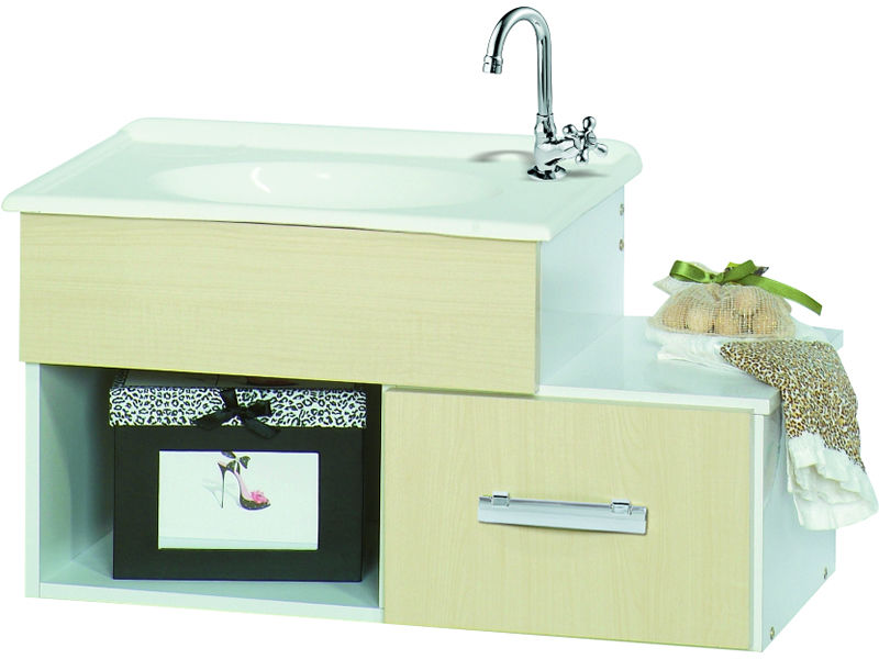 Miniatura: Gabinete Banheiro c/ espelheira Neon 60 cm