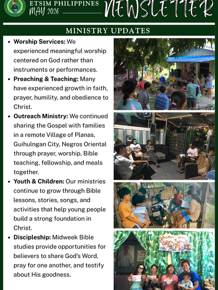 ETSIM Philippines- Guihulngan City Newsletter