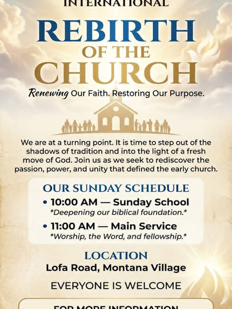   REBIRTH OF THE CHURCH in Liberia                  