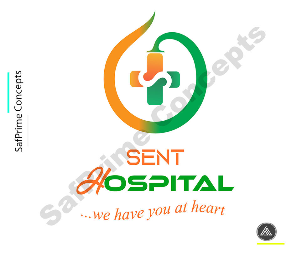 a logo for sent hospital that says we have you at heart