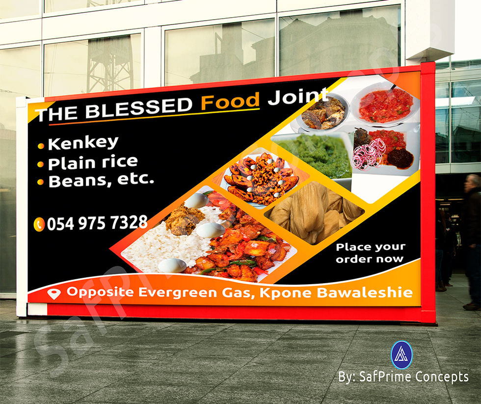 Banner design fo locoal foods