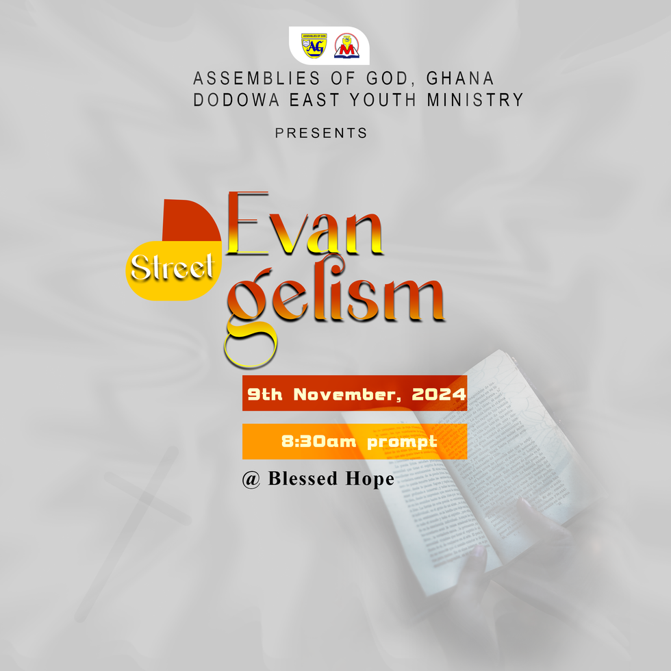 an advertisement for an event called evan gelism