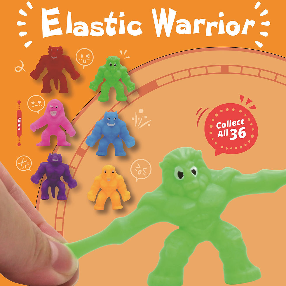 TPR stretchy man in 50mm capsule