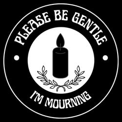 Enamel Mourning Pin