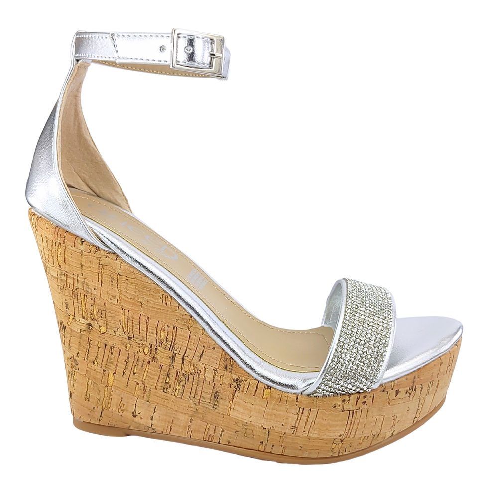 Miniatura: Plataforma Queen By GyF, Forrado en corcho con talonera Y Brillos