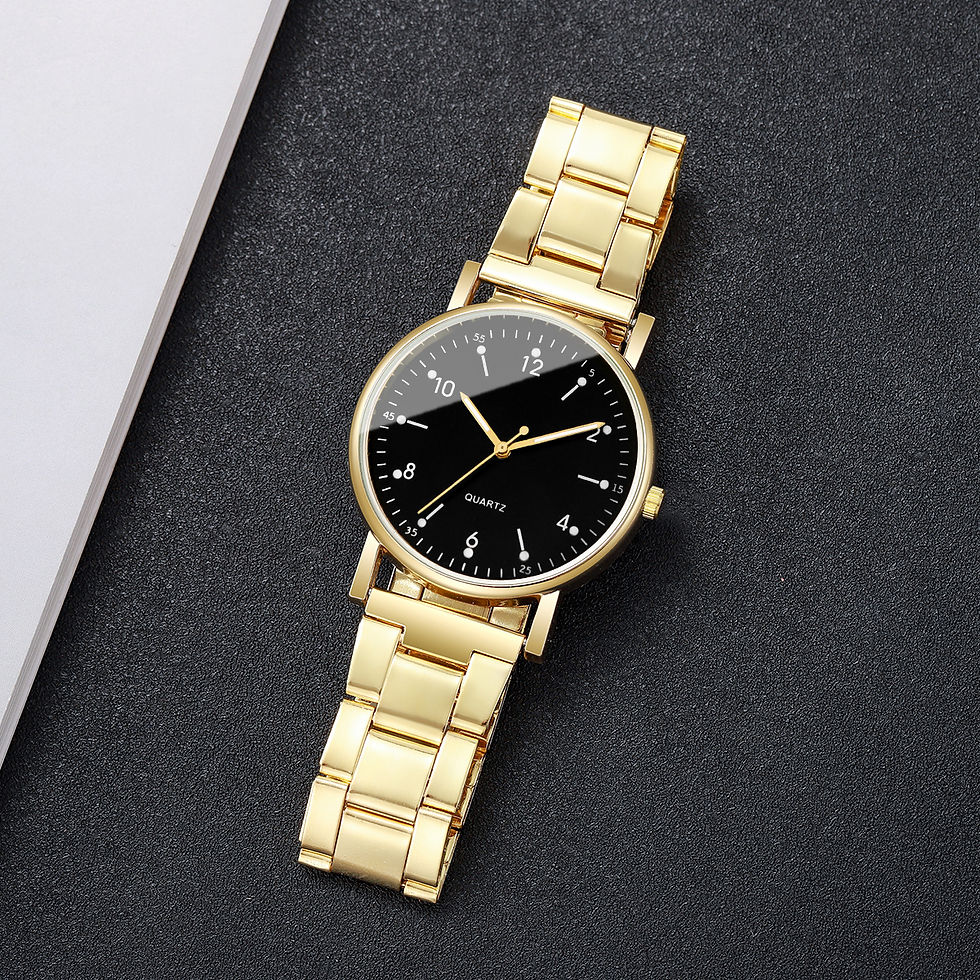 Miniatura: 4PCS/Set Fashion Arabic Dial Women Watches Ladies Quartz Wristwatch Rhinestone B