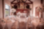The Barn at Yew Tree Farm Liverpool wedding ceremony room set up for a wedding