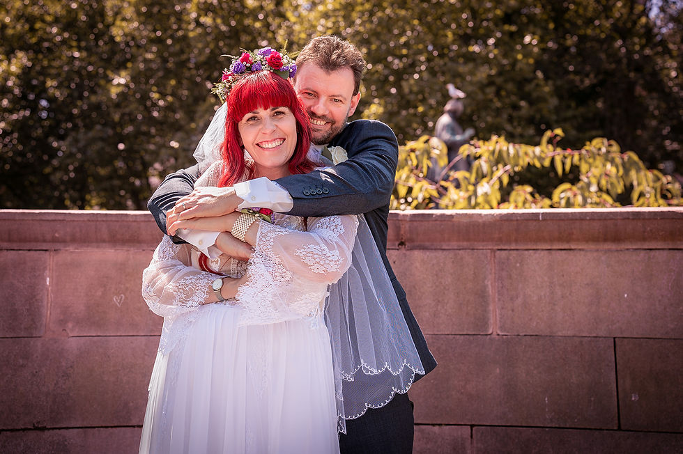 Bride and groom wedding photography at St George's Hall in Liverpool
