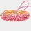 Thumbnail: 12pc Rhinestones in Pink Layered Stretch Bracelet Set