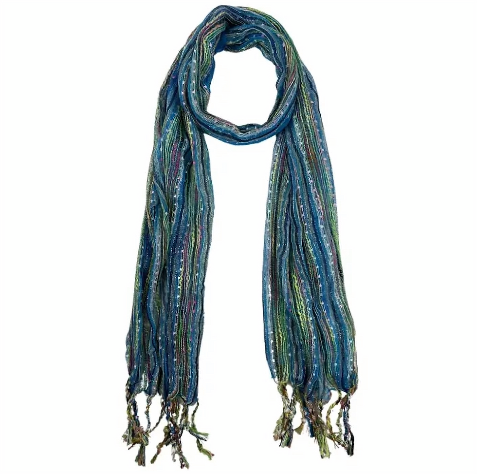 Thumbnail: Multicolored Thread Artisan Scarf